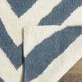 thumbnail image 4 of Safavieh Dhurries Deborah Geometric Area Rug, Blue/Ivory, 6' x 9', 4 of 8