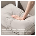 thumbnail image 3 of Velvet Back Cushion for Modular Sofa Rectangle Throw Pillows Soft Back Cushion (Grey), 3 of 6