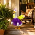 thumbnail image 6 of Sruoe Porch Goose Outfits, Porch Goose Clothes, 23 Inch Cement Goose Clothes Dress, Duck Clothes for Spring Easter Holiday Outdoor Garden Yard Lawn Patio Statue Decor, 6 of 8