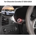thumbnail image 4 of TINKI Alloy Car Light Wiper Lever Knob Circle Trim Stickers for Chevrolet Corvette C7 2014-2019 Car Dashboard Bright Adjustment Head Lever Trim, 4 of 7