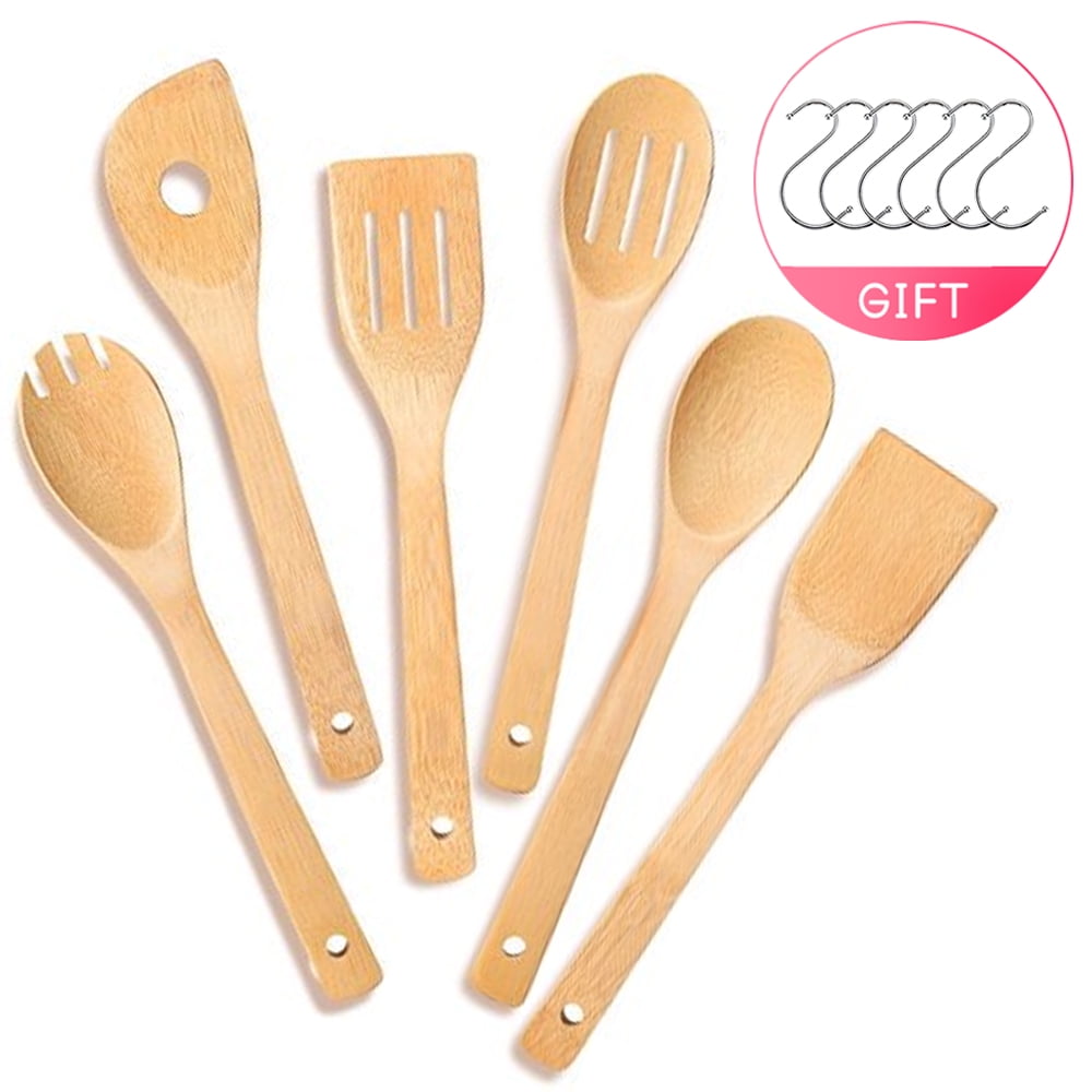 Wooden Cooking Utensils Kitchen Utensil, Natural Teak Wood Kitchen