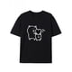 thumbnail image 1 of Camiseta informal de algodón para hombre con un bonito diseño de oso de dibujos animados: manga corta, cuello redondo, ligera, perfecta para uso informal, correr y entrenar, para todas las estaciones, 1 of 6