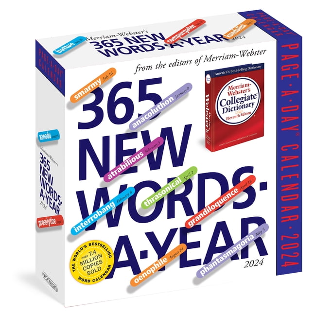 365 New WordsAYear PageADay Calendar 2024 From the Editors of