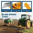 thumbnail image 4 of Yiwa Durable 60" Pine Straw Rake, Steel Spring Tines, 2" Receiver Hitch Compatible, for Lawn Tractors, ATV/UTV**, 4 of 9