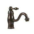 thumbnail image 2 of Robinet de Salle de Bain Ou de Bar à une Poignée en Bronze Frotté à l'Huile, 2 of 4
