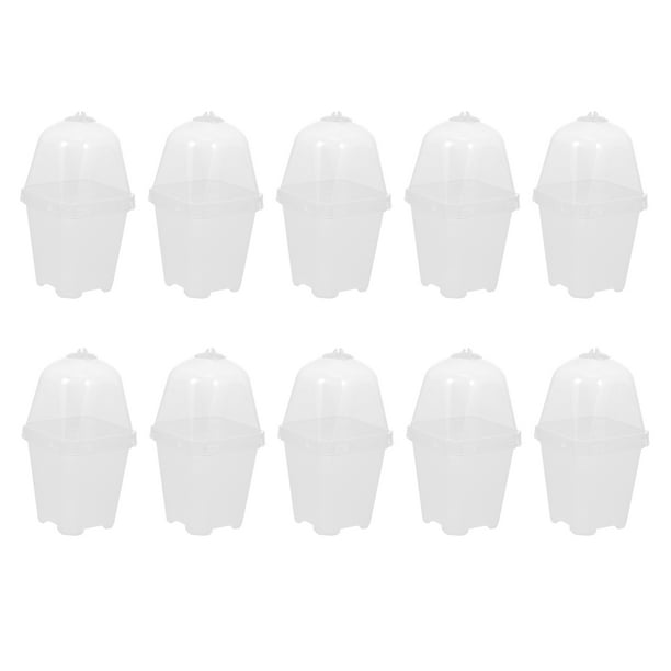 10 Sets Plant Germination Plastic Cups Plant Growing Boxes Nursery