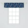 thumbnail image 2 of Ambesonne Abstract Window Valance, Modern Polka Dots, 54" X 12", Pale Blue Navy Blue, 2 of 3
