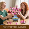 thumbnail image 4 of TERRAMUS Cherry Blossom Bonsai Tree Building Set, 2-in-1 Artificial Sakura Tree Building Blocks Kit, 775 Pcs Botanical Plant Model for Home Decor Display Gift for Adults Teens Kids, 4 of 10