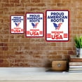 thumbnail image 6 of Portrait Round Plus Proud American Roots: Growing in the USA Door or Wall Sign | Easy Installation | Patriotic Stars and Stripes USA Pride Sign -Small, 6 of 8