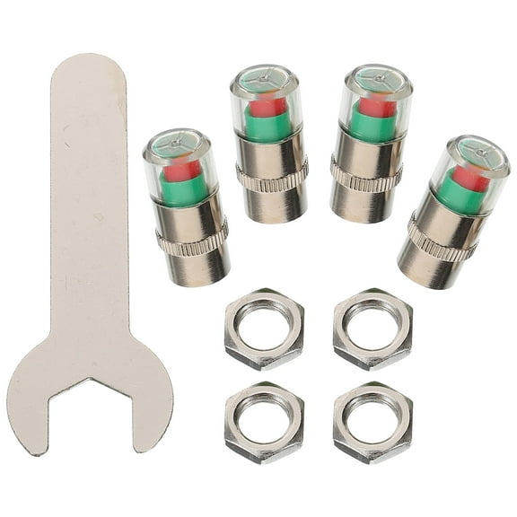 ADDHAT Car Tire Valve Caps 1 Set for Tire Pressure Monitoring and