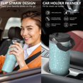 thumbnail image 5 of 30oz Handheld Travel Tumbler with Handle – Double Wall Stainless Steel Insulated Cup, Flip Straw Lid, Leak-Proof & BPA-Free for Hot and Cold Drinks – Durable Coffee & Juice Mug Pink, 5 of 7