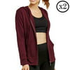 Mechaly Womens Athletic Thin Zip Up Hoodie Jacket - 2 Pack