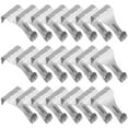 thumbnail image 4 of QIFULL 20Pcs Plated Silver Picture Rail Hooks Zinc Alloy S Shaped Rail Hanging Hooks for Home Gallery and Exhibition Use, 4 of 8