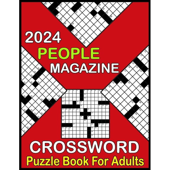 2024 People Magazine Crossword Puzzle Book For Adults: Medium Crossword Puzzles for Seniors Large Print Crossword Puzzle, (Paperback)