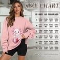 thumbnail image 6 of HELLHERO Axolotl Print Women Sweatshirt Trendy Oversized Crew Neck Pullover Tops Long Sleeve Sweatshirt Fall Travel Tops Size L, 6 of 7