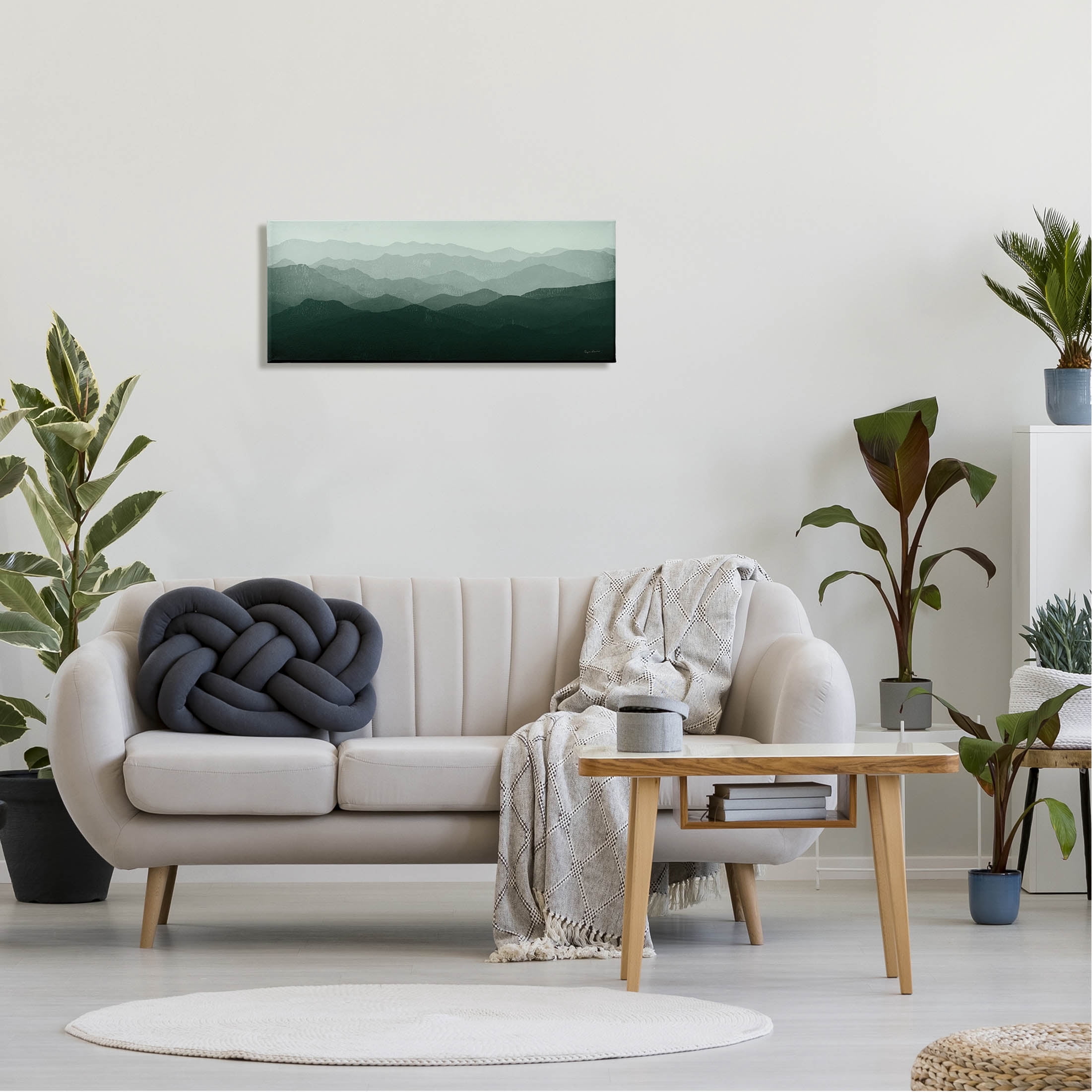 Stupell Industries Foggy Panoramic Mountain Range Photograph Gallery Wrapped Canvas Print Wall Art, Design by Ryan Fowler