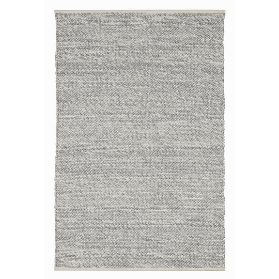 FH Home Machine Washable Area Rug - Hand Woven, Stain Resistant, Pet Friendly - Premium Recycled Polyester Yarn - Solid - Bedroom, Living/Dining Room - Biltmore - Natural - 6 x 9 ft