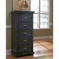 thumbnail image 4 of Progressive Furniture Willow 5 Drawer Wood Lingerie Chest in Distressed Black, 4 of 4