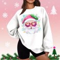 thumbnail image 2 of Hoodless Sweatshirt for Women Long Sleeve Round Neck Christmas Print Loose Thin Fleece Pullover Sweatshirt, 2 of 5