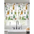 thumbnail image 4 of Sheer Curtains 54 Inches Long, Cute Cartoon Light Filtering Window Curtains for Living Room/Bedroom, Cat Butterfly Spring Floral Botanical Rod Pocket Voile Sheer Curtain Drapes, 52"W x 54"L, 2 Panels, 4 of 8