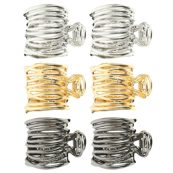 LOLIPPYY 6-Pack Hair Clips for Women, Simple and Elegant Hair Fasteners for Formal and Everyday Styles