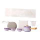 thumbnail image 1 of Juego de té de viaje japonés Juego de té chino con bolsa portátil 1 tetera y 3 Púrpura, 1 of 9