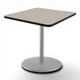 thumbnail image 6 of Hampden Furnishings Bennet Collection Steel Frame 36" Square Top, Round Base, 36" Height, Cafe Table Grey Frame/Grey Nebula Top, 6 of 13