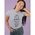 thumbnail image 2 of I�M Not You Quote  Women T-Shirt, Female 5X-Large, 2 of 4