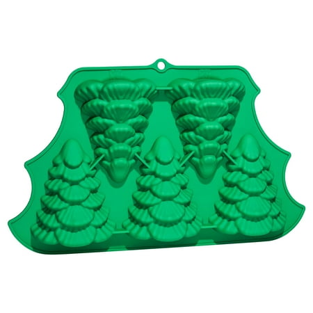 

Christmas Tree Christmas Tree Cake Pan 3D Silicone Christmas Baking Molds for Holiday Parties Christmas Decorations Food Grade Silicone Green