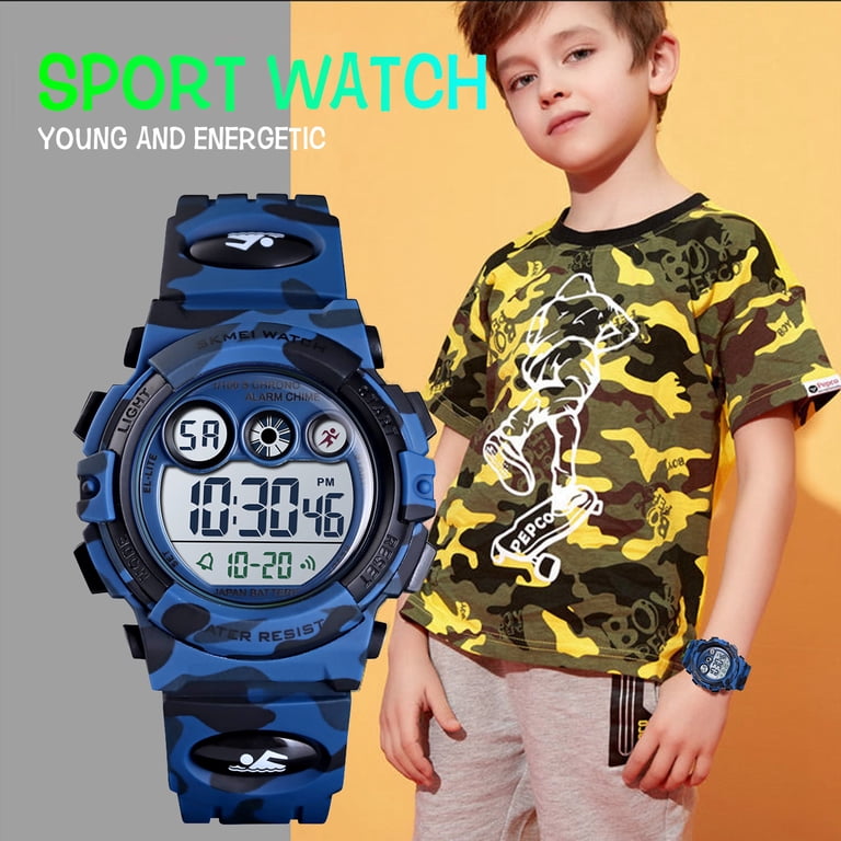 SKMEI Kids' Digital Sports Watch, Blue photo 5