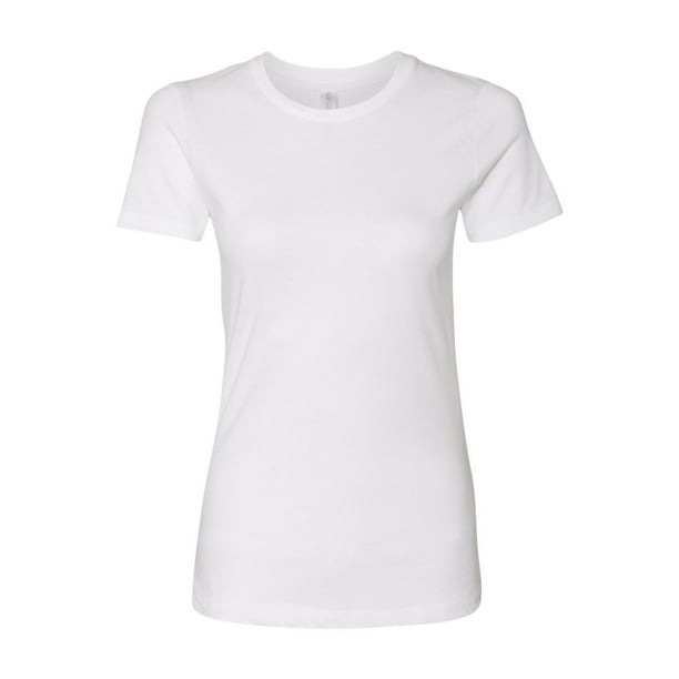 stille Begyndelsen modul Next Level - Basic T Shirt for Women - Women Short Sleeve Shirts - Womens White  T-Shirt - Daily Plain Basic Value Tee - Walmart.com