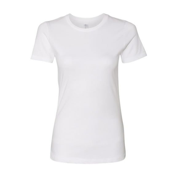 Next Level - Basic T Shirt for Women - Women Short Sleeve Shirts - Womens White T-Shirt - Daily Plain Basic Value Tee