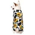 thumbnail image 1 of Fotbe Cute Cow Print Sunflower A Sudadera con Estampado para Perros Pequeños – Suéter con Capucha para Mascotas, Tela Suave de Forro Polar con Bolsillo-Medium, 1 of 7