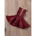 thumbnail image 4 of Cenuakty Baby Girls Suspender Skirt ,1T-6T Solid Color Sleeveless Backless Dress for All Year Round, 4 of 9