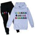 thumbnail image 1 of Among Us Game Pretend Children's Sweater + Pants Set Casual Sportswear, 1 of 3