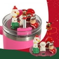 thumbnail image 1 of Large Diameter Snowman Old Man Soft Plug Three Cover for Festive Party Cups and Mugs, 1 of 6