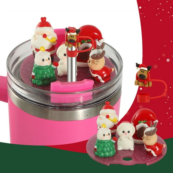 Large Diameter Snowman Themed Cup Cover Soft Plug for Festive Drinkware and Holiday Party Supplies