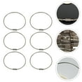 thumbnail image 2 of Stainless Steel Wire Rope Ring for Hanging with Quick Open Close Silver 6pcs, 2 of 8