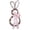 Pink-3A-home supplies, variant on LEFTHIGH Home 23.6 Inch Easter Bunny Shaped Wreath - Rabbit Form Door Hanging Decoration with Egg, Bow for Window, Wall, Spring Home Decor Home Goods