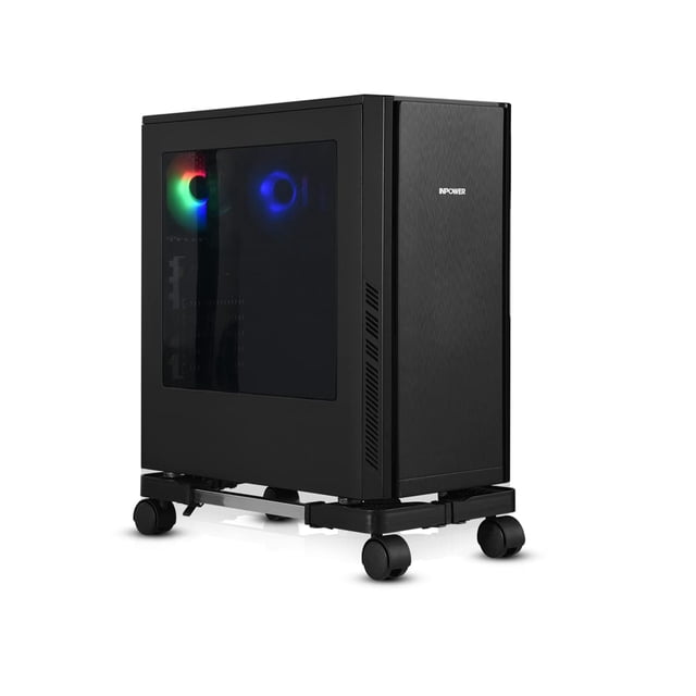 Soporte móvil ajustable YOSE para torre de computadora con ruedas