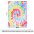 thumbnail image 2 of Colorful Tie-dye Swirl Soft Print Blanket Throw Blankets Warm Cozy Lightweight Couch Blanket Stuff Gifts for Women Mom Teens, 2 of 5
