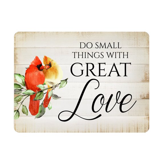 LifeSong Milestones Cardinal Fridge Magnets with Inspirational Verse, White