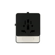 Protege International Travel Power Adapter with USB-C Port, White, 5oz