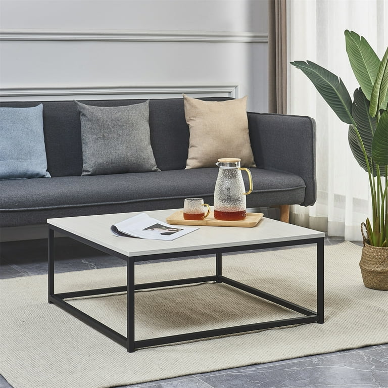 Powder coated steel coffee table deals