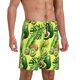 thumbnail image 2 of Balery Kiwi and Avocado Pantalones cortos de pijama de punto de algodón para hombre con cinturilla y bolsillos-Small, 2 of 6