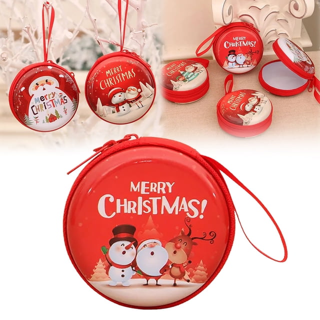 Home Decoration Christmas Wallet Children's Gift Bag Gift Festival Themed Design: This Purse Is Designed With Christmas Featuring Common Patterns Such