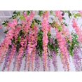 thumbnail image 2 of Coolmade 12 Pack Artificial Fake Wisteria Vine Ratta Hanging Garland Silk Flowers String Home Party Wedding Decor 3.6 ft, 2 of 9