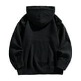 thumbnail image 3 of Chiccall Hoodies for Men Winter Loose Knitted Hooded Sweater with Removable Sleeve Casual Warm Pocket Pullover, 3 of 8