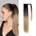 thumbnail image 1 of Extension de Cheveux Queue de Cheval Longue Droite pour Femmes, Perruque Queue de Cheval Naturelle 26 Pouces pour Usage Quotidien, 1 of 8