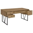 thumbnail image 4 of Coaster Analiese 63-inch 4-drawer Engineered Wood Writing Desk in Brown, 4 of 11